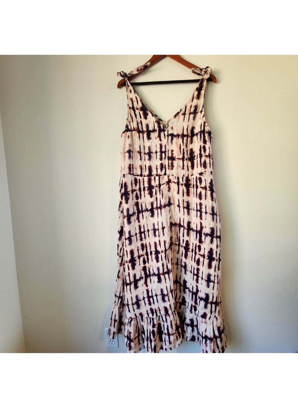Time and Tru, Women Dress sleeveless Tie Dye, Size XL, 100% Cotton.